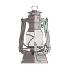 Lampa naftowa Hurricane Baby Special 276 oliwkowa - Feuerhand