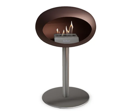 Biokominek Dome Mocca Ground Steel Low - Le Feu